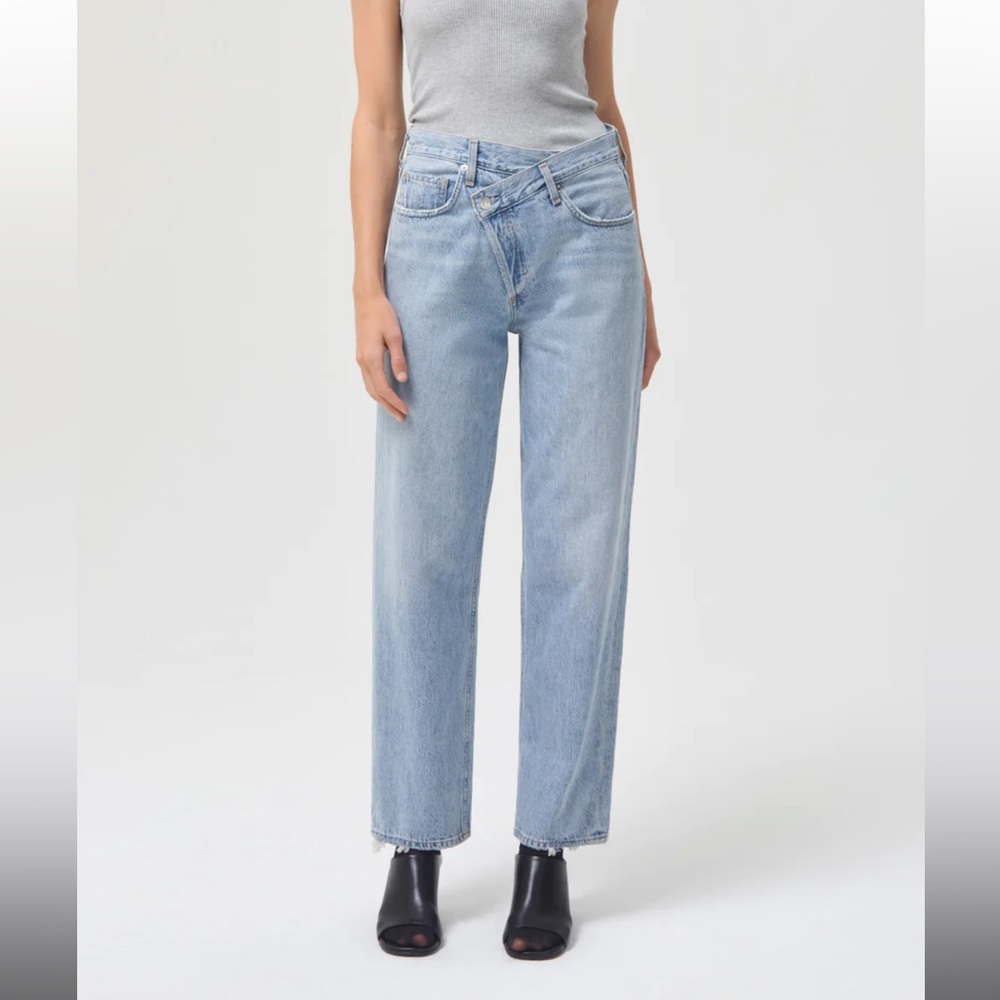 AGOLDE UPSIZED CRISS CROSS JEAN